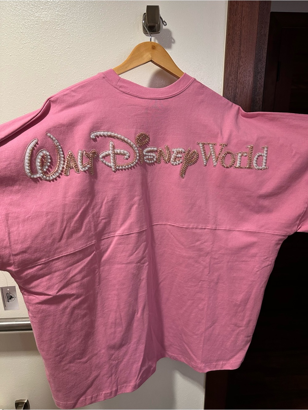 Disney Parks Spirit Jersey XXL Pink Pearl Beaded Walt Disney World NWT